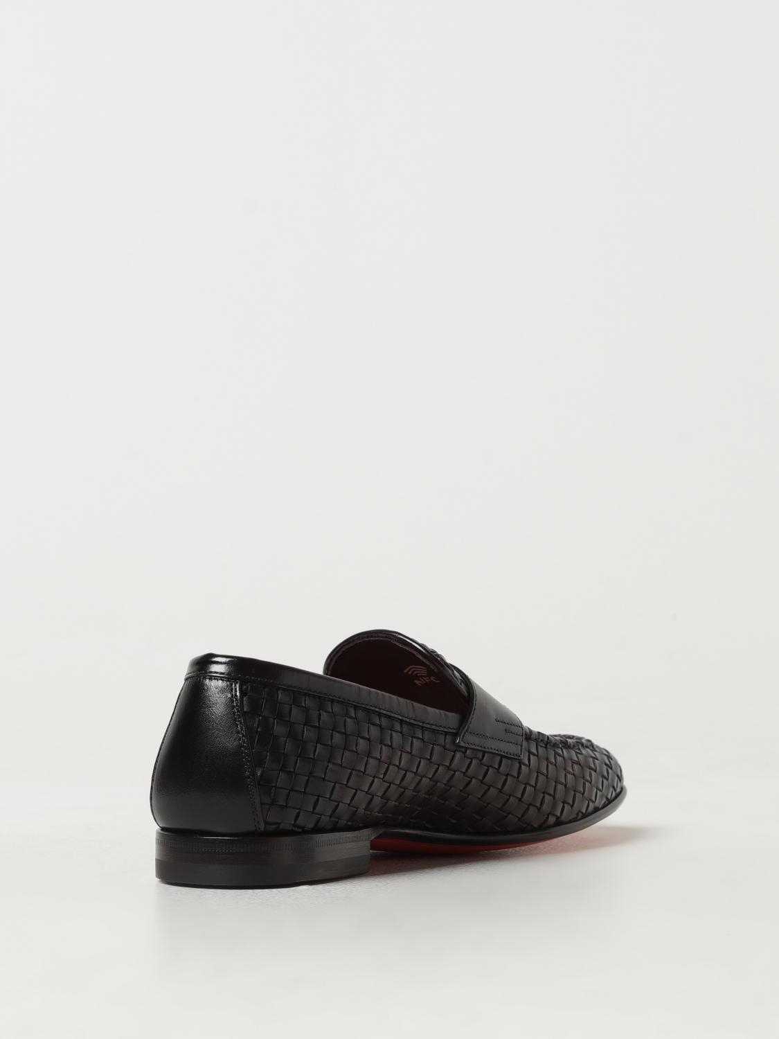 SANTONI LOAFERS: Shoes men Santoni, Dark - Img 3