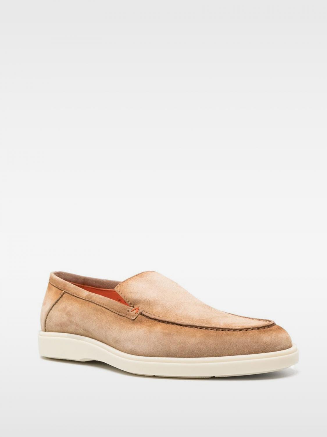 SANTONI MOKASSINS: Santoni Loafer aus Wildleder, Camel - Img 2