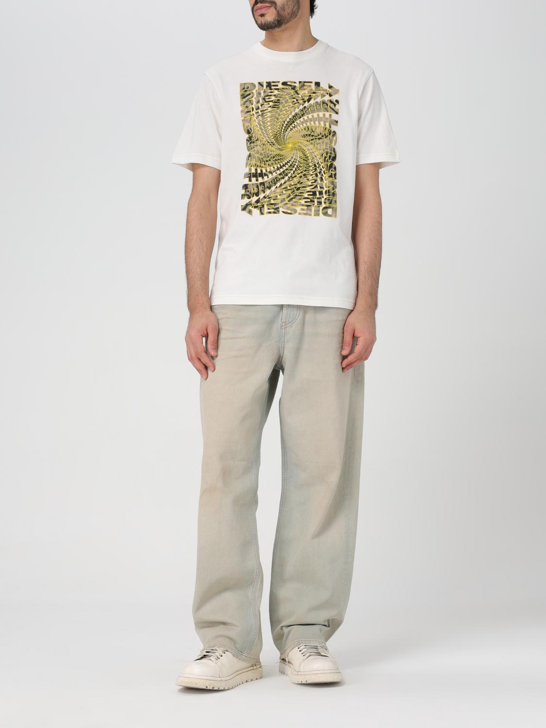 Diesel Tシャツ メンズ - ホワイト | A127020QIAM | GIGLIO.COM