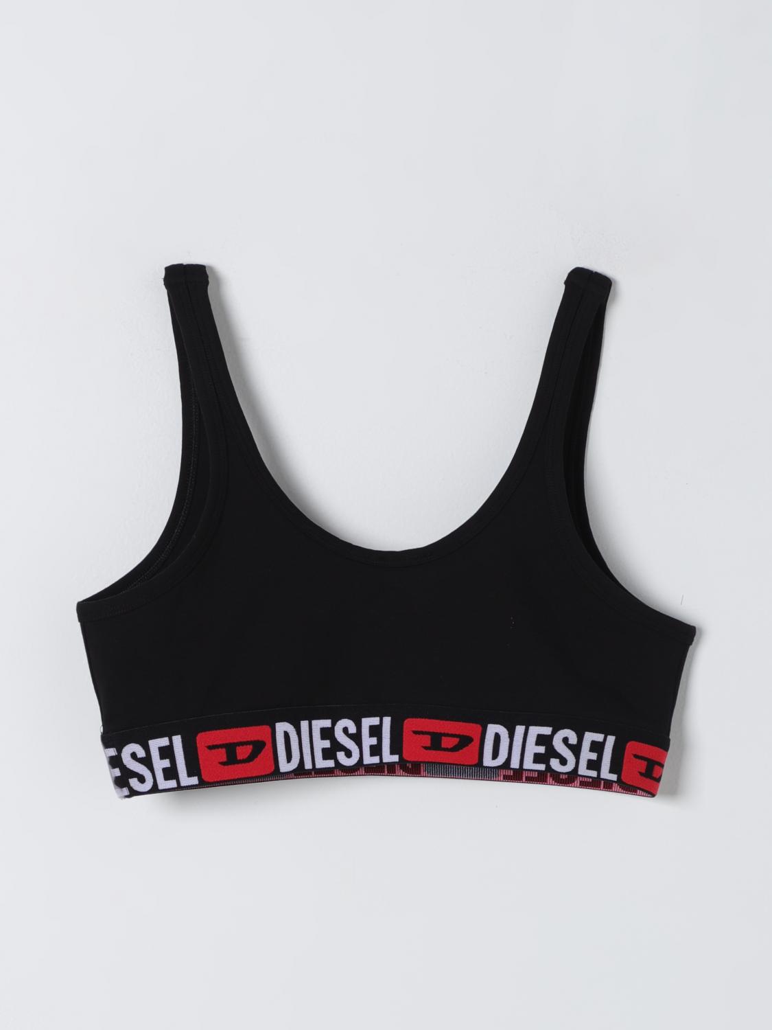 DIESEL INTIMO: Top Diesel in cotone stretch , Nero - Img 2