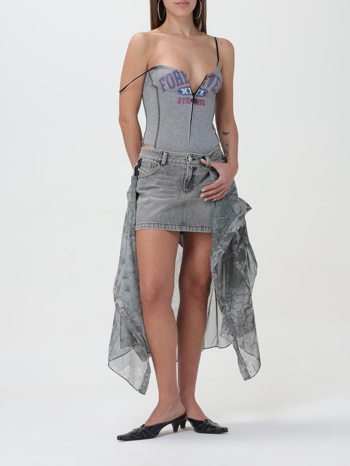 Diesel スカート レディース - ブラック | A130640AKAS | GIGLIO.COM