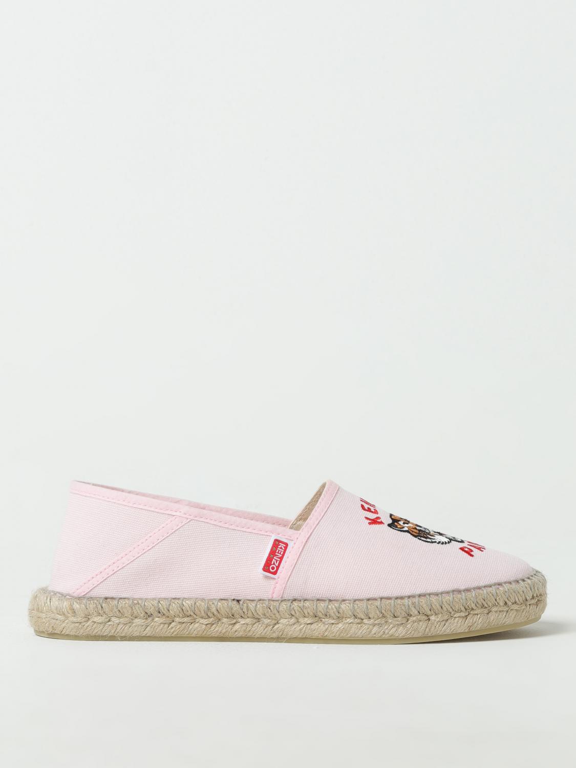 KENZO ESPADRILLAS: Espadrillas Kenzo in canvas con ricamo, Rosa - Img 1