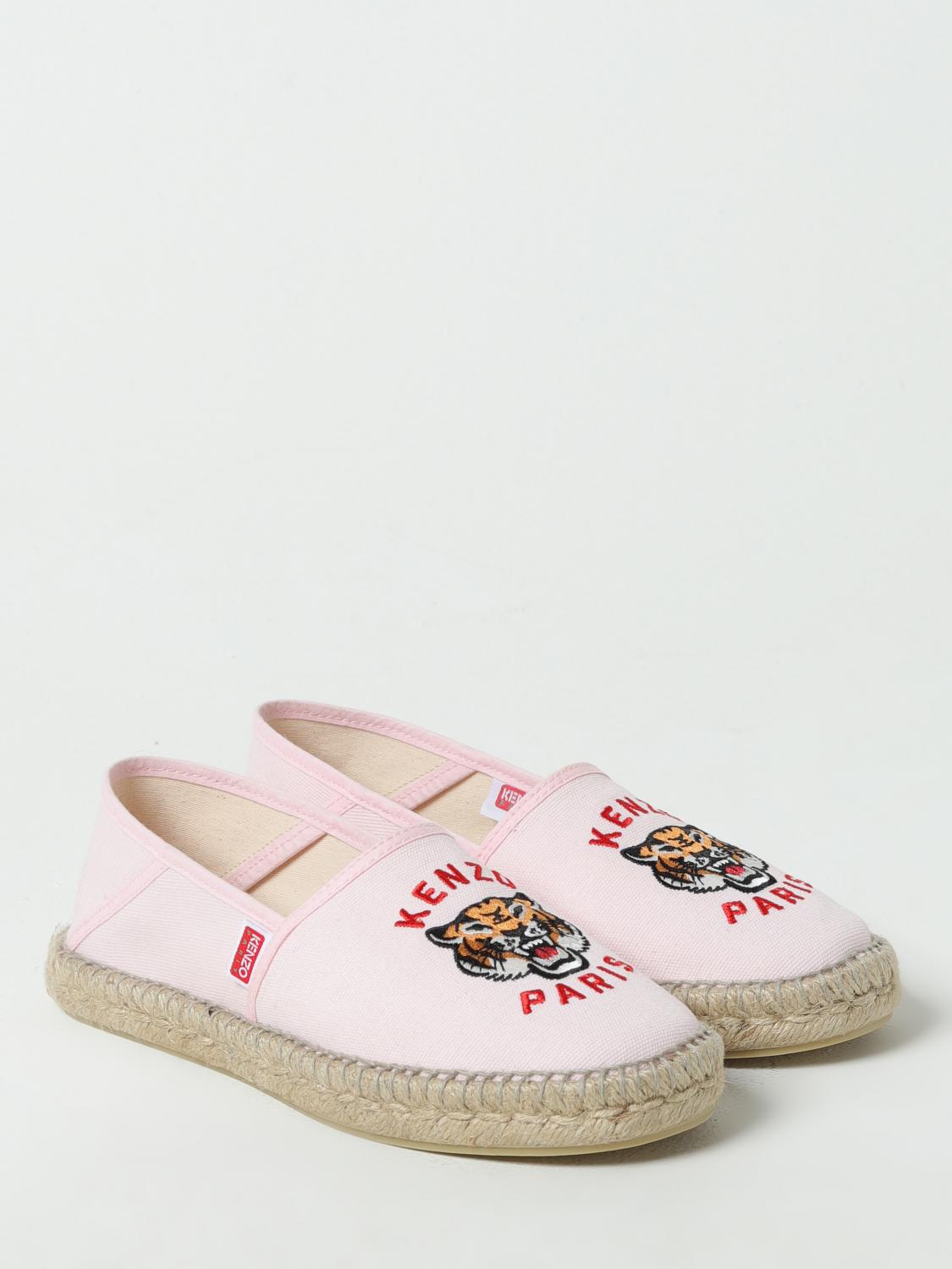 KENZO ESPADRILLAS: Espadrillas Kenzo in canvas con ricamo, Rosa - Img 2