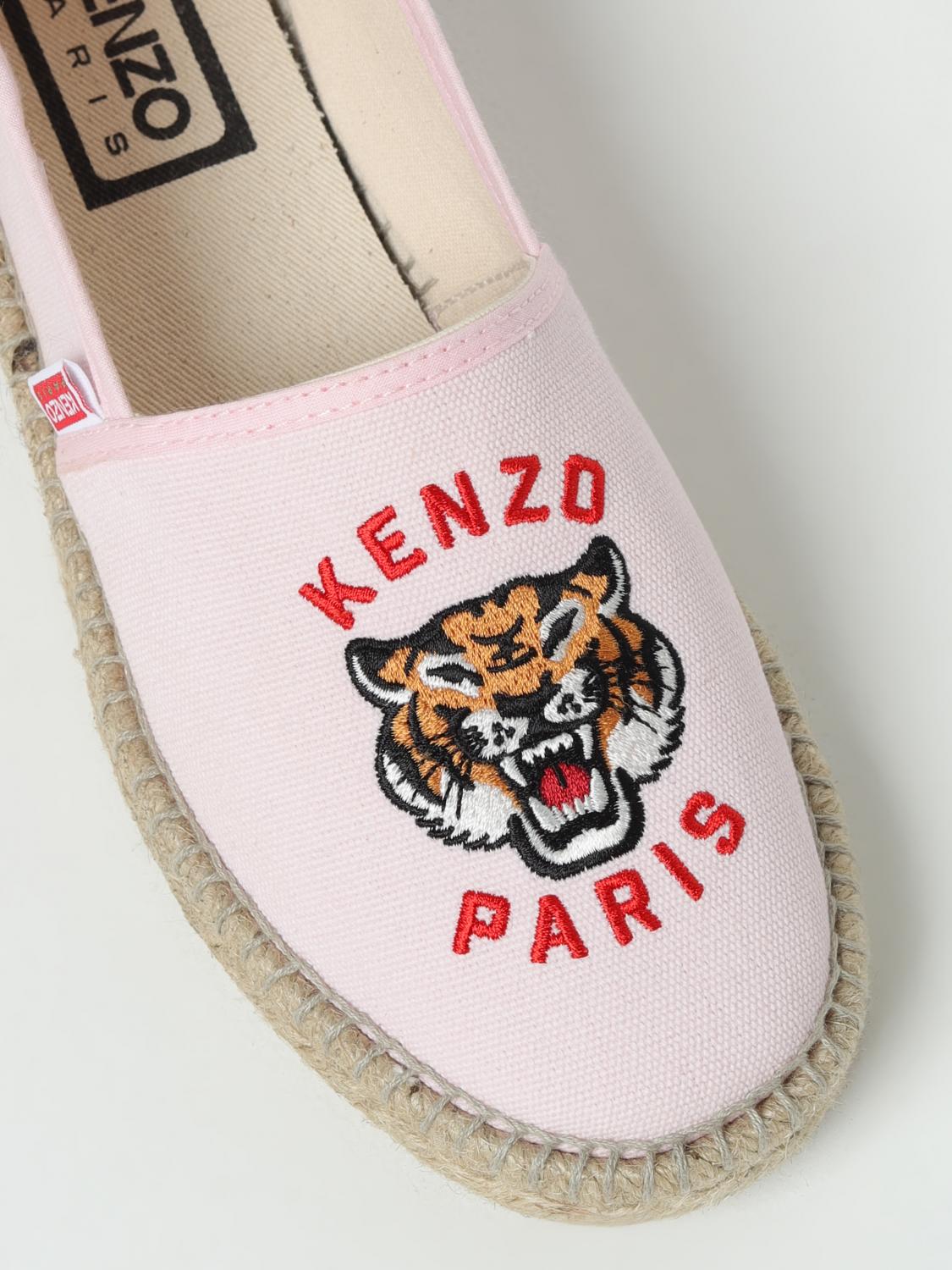 KENZO ESPADRILLAS: Espadrillas Kenzo in canvas con ricamo, Rosa - Img 4