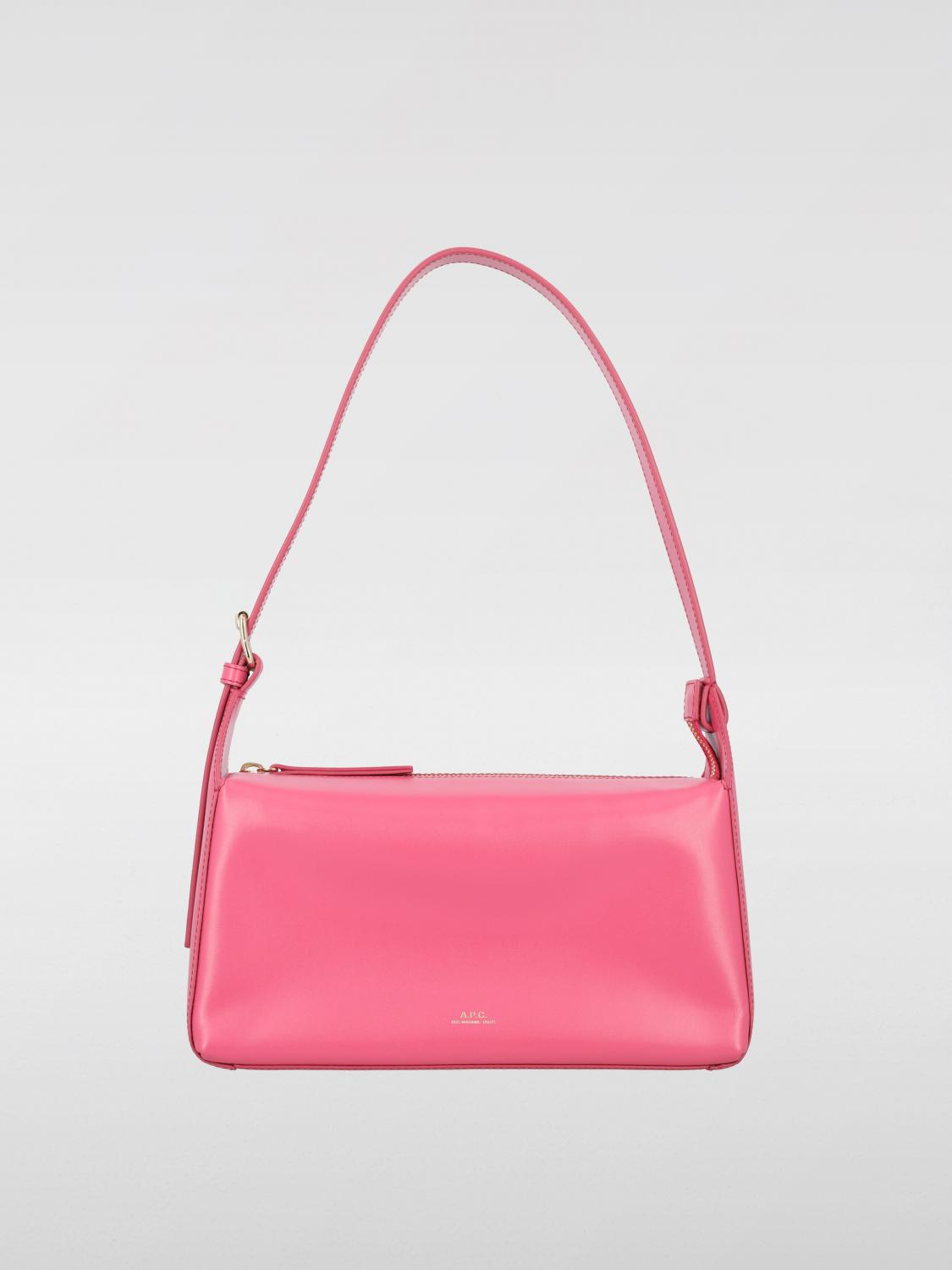 A.P.C. SCHULTERTASCHE: Handtasche damen A.P.C., Fuchsia - Img 1