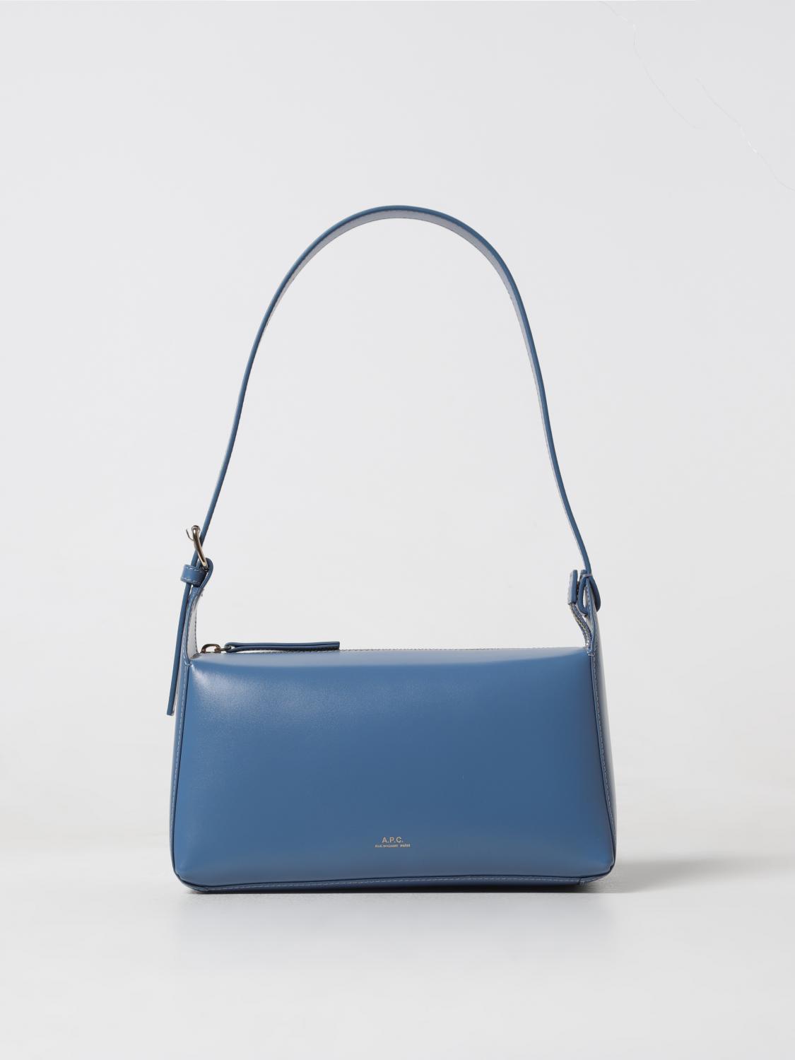 A.P.C. SCHULTERTASCHE: Handtasche damen A.P.C., Blau - Img 1