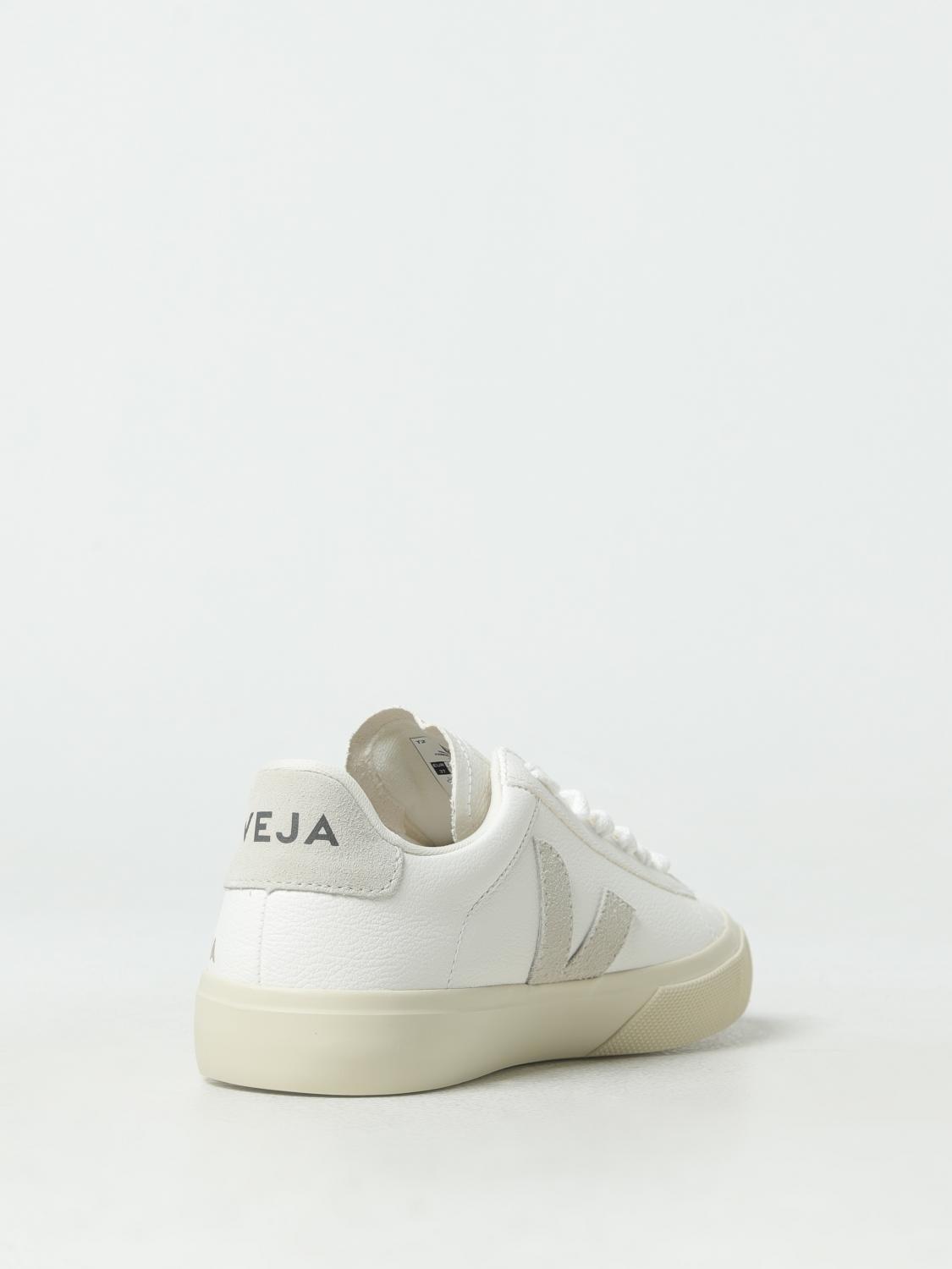 VEJA SNEAKERS: Sneakers Campo Veja in pelle senza cromo, Bianco - Img 3