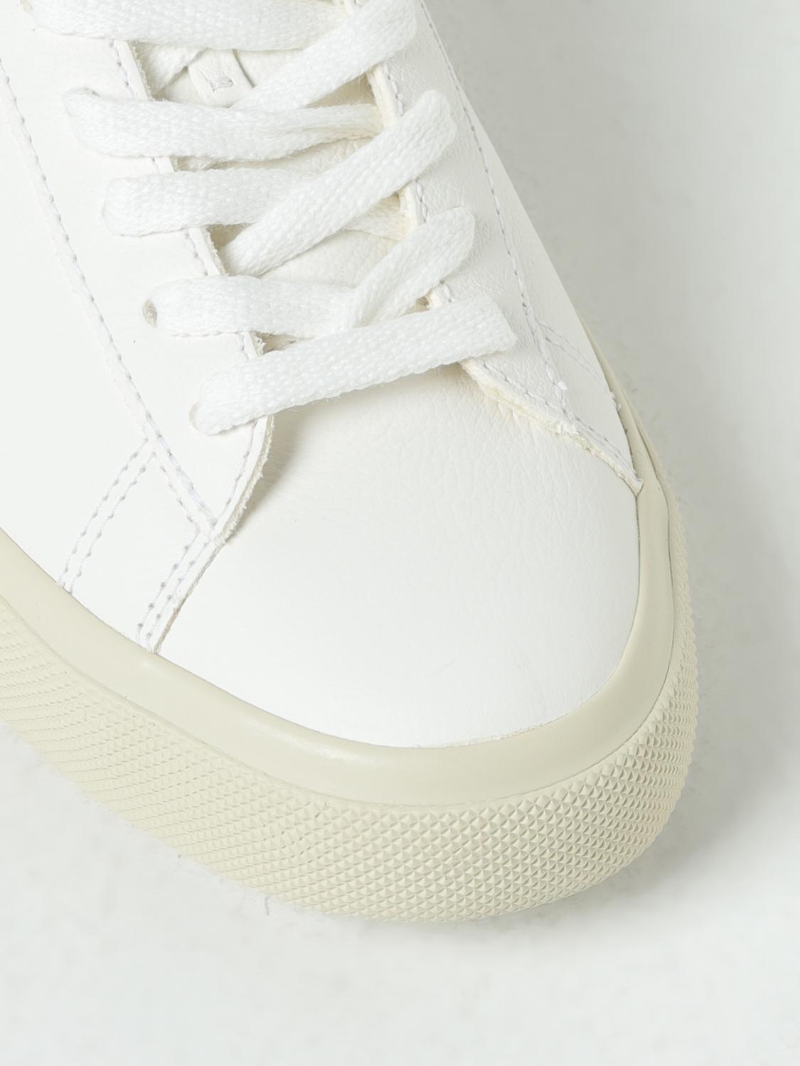 VEJA SNEAKERS: Sneakers Campo Veja in pelle senza cromo, Bianco - Img 4