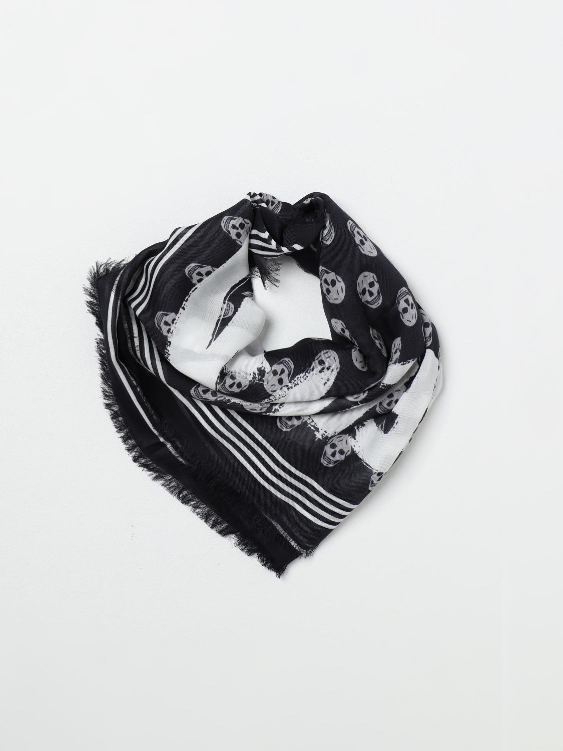 MCQUEEN SCHAL: Schal herren McQueen, Schwarz - Img 2