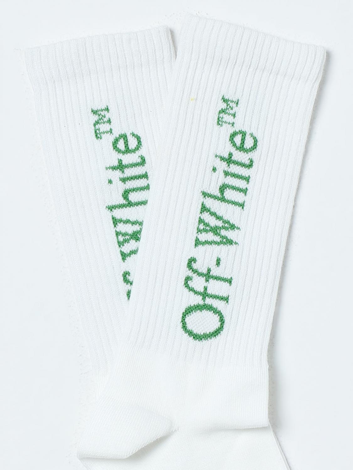 OFF-WHITE KIDS 삭스: 삭스 남아 Off-white, 화이트 - Img 2