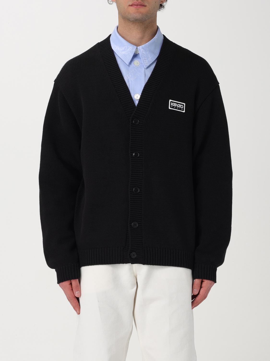 Kenzo Cardigan men - Black | FE55CA3833LA | GIGLIO.COM