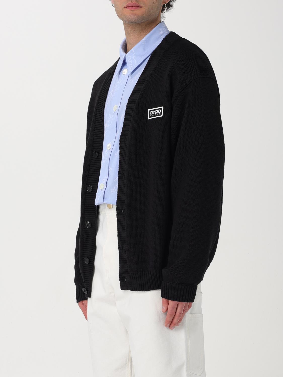 Kenzo Cardigan men - Black | FE55CA3833LA | GIGLIO.COM