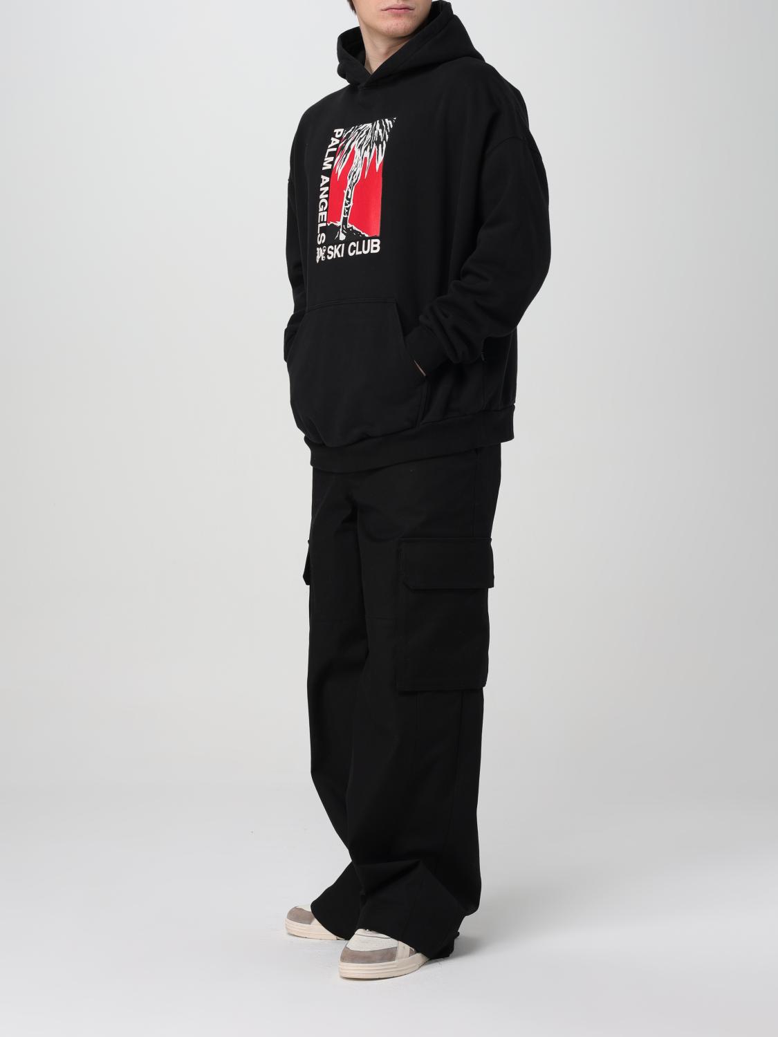 PALM ANGELS ТОЛСТОВКА: Толстовка Мужское Palm Angels, Черный - Img 2