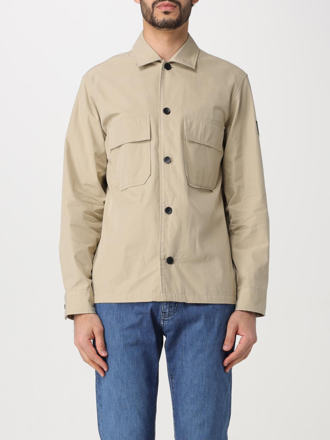 Calvin Klein Outlet: Shirt men - Beige | K10K109920 | GIGLIO.COM