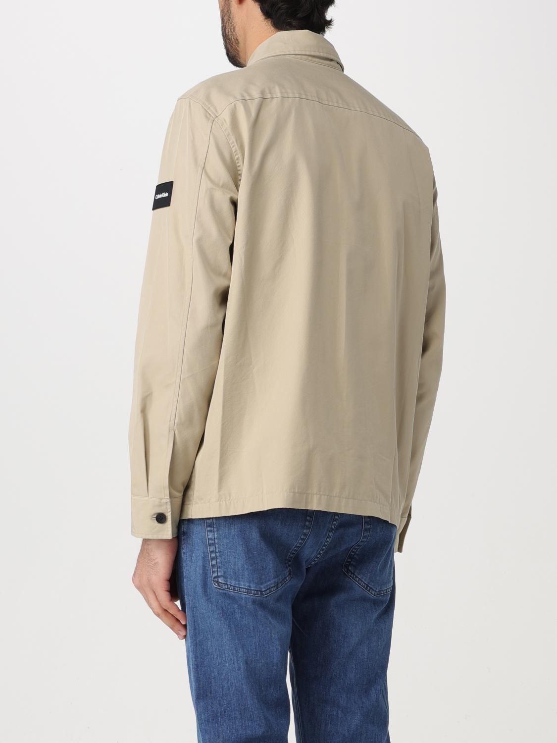 CALVIN KLEIN CHAQUETA: Camisa hombre Calvin Klein, Beige - Img 2