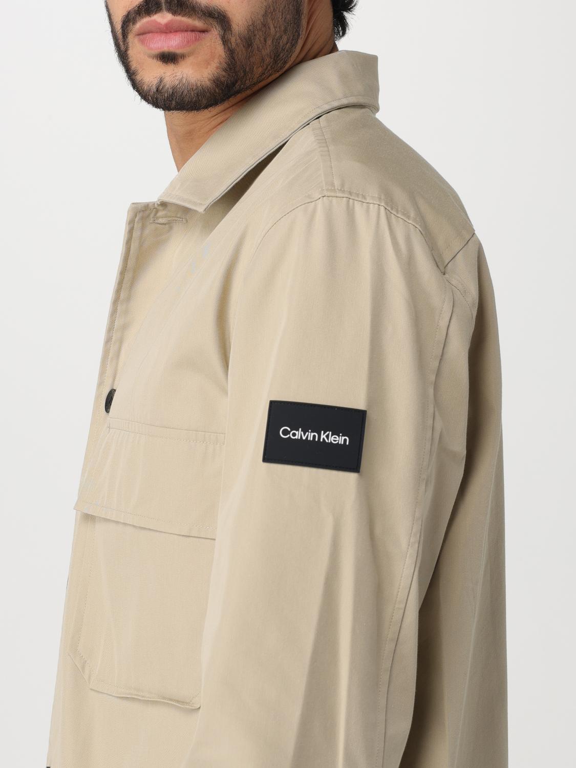 CALVIN KLEIN CHAQUETA: Camisa hombre Calvin Klein, Beige - Img 4