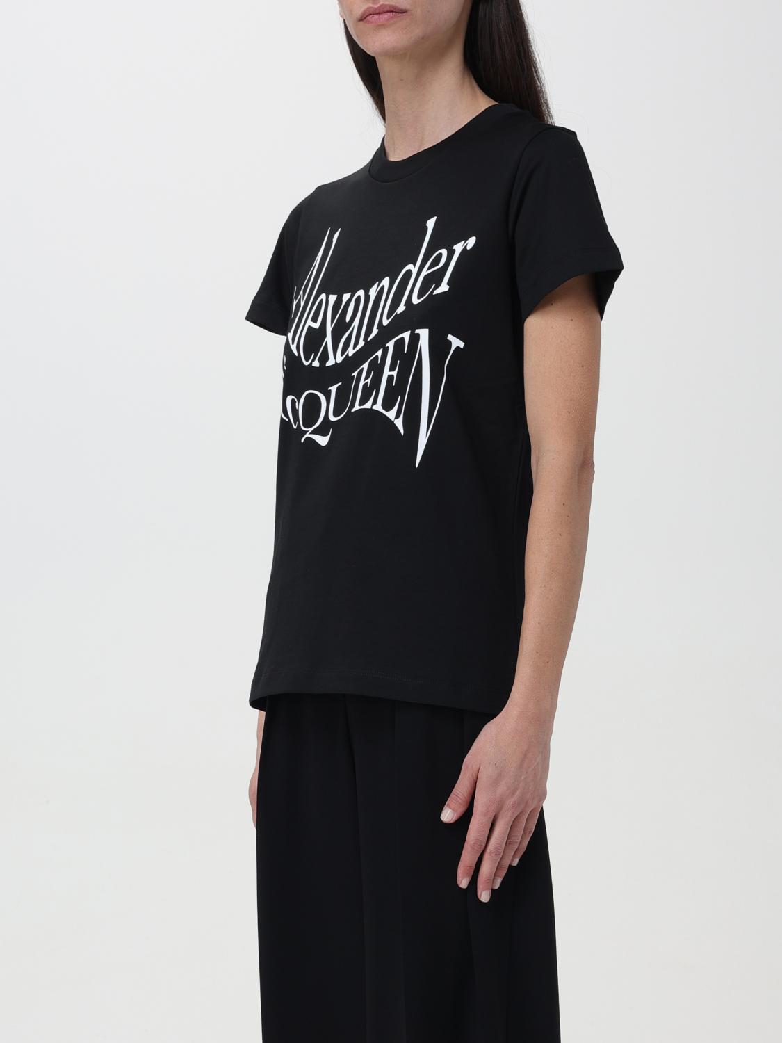 MCQUEEN T-SHIRT: Pullover damen McQueen, Schwarz - Img 4