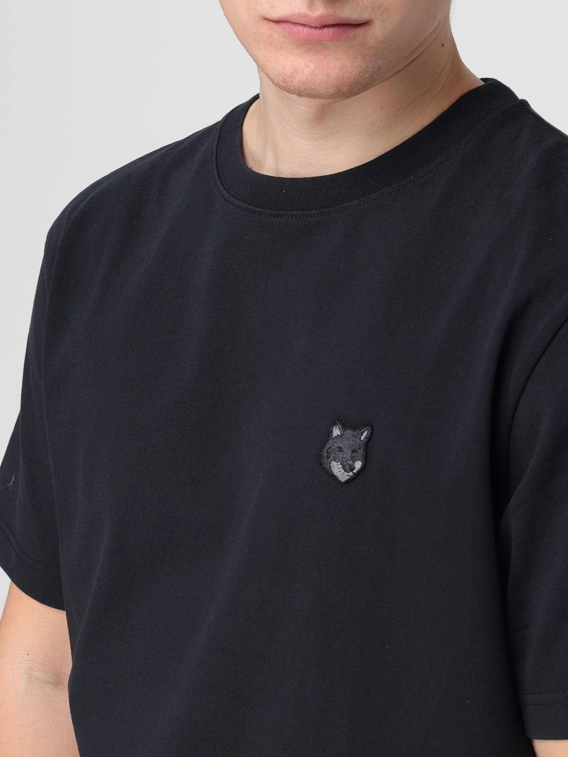 Maison Kitsuné T-shirt men - Black | MM00127KJ0118 | GIGLIO.COM