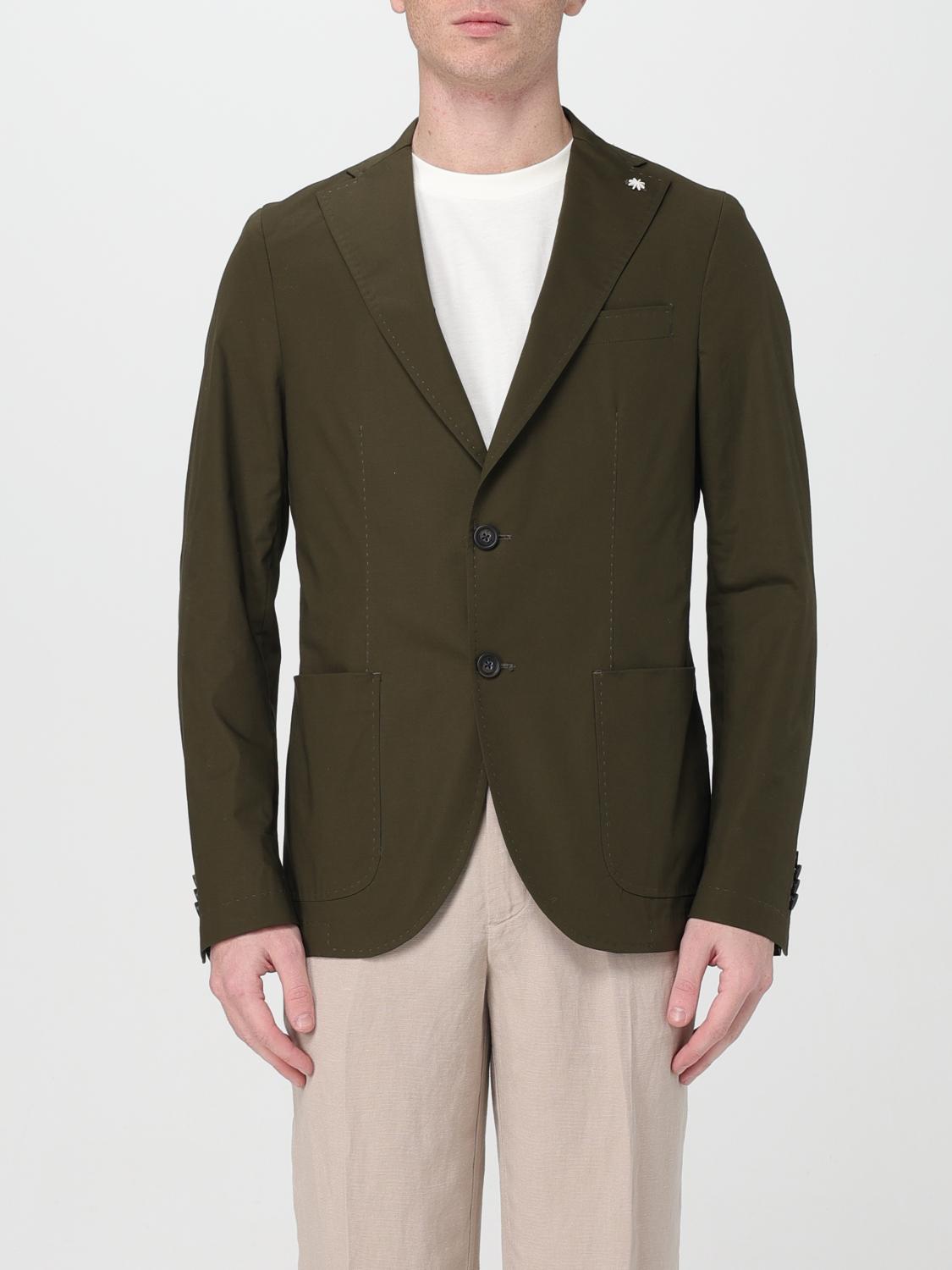 MANUEL RITZ 西装外套: 西服外套 男士 Manuel Ritz, 绿色 - Img 1