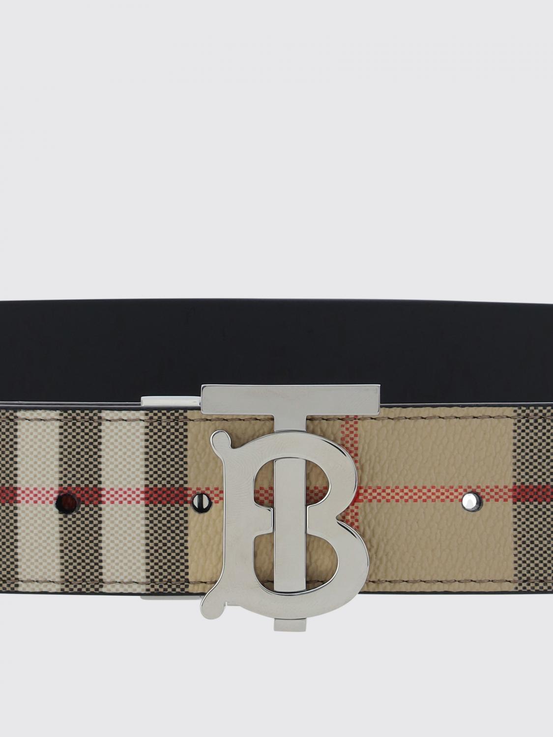 BURBERRY GÜRTEL: Burberry Wendegürtel aus Leder und beschichteter Baumwolle, Beige - Img 3