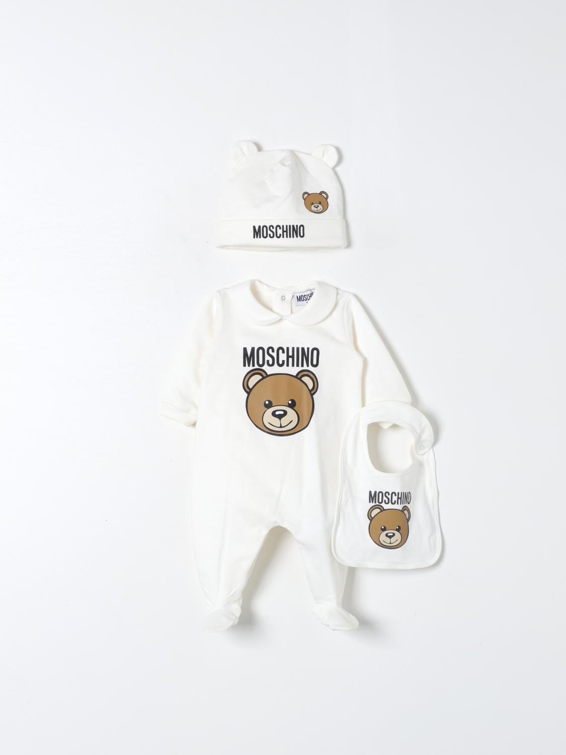 MOSCHINO KIT NAISSANCE: Ensemble enfant Moschino Baby, Blanc - Img 1