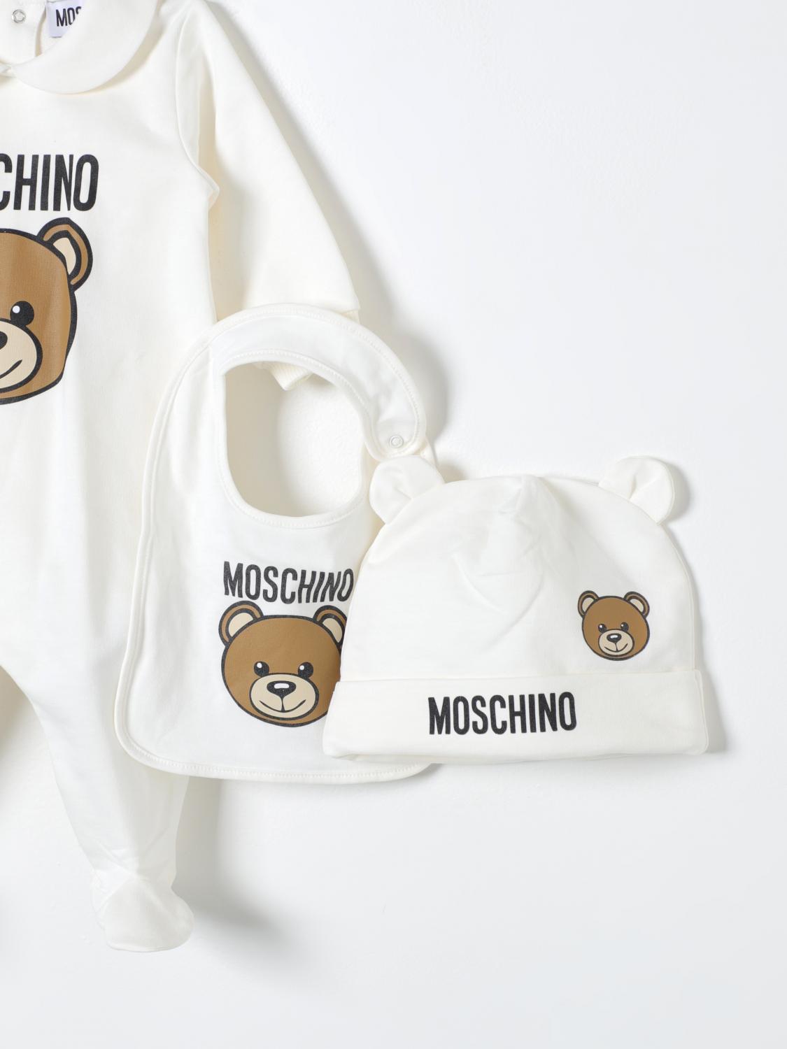 MOSCHINO KIT NAISSANCE: Ensemble enfant Moschino Baby, Blanc - Img 3