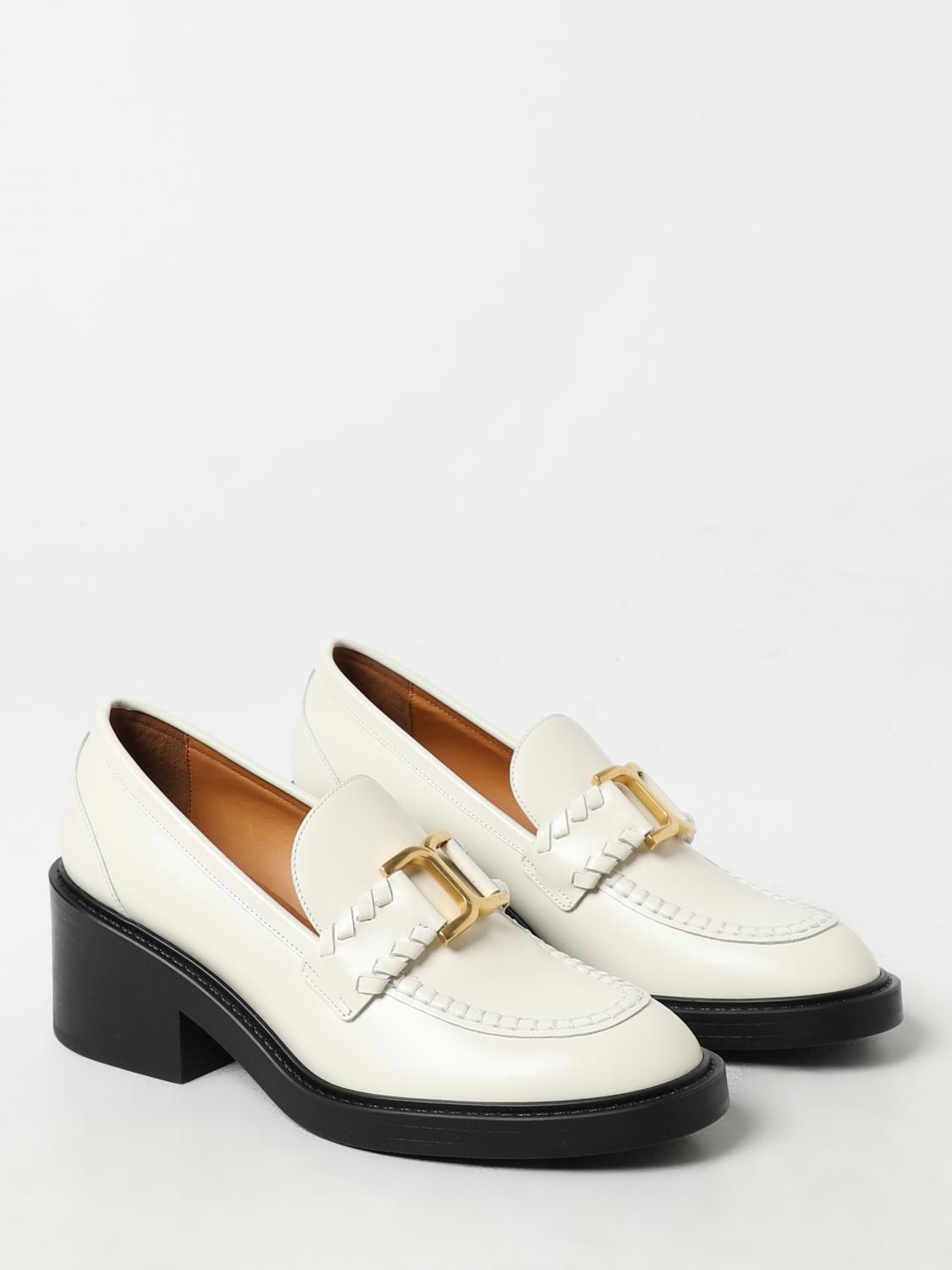 Chloé ローファー レディース - ホワイト | C23W942EY | GIGLIO.COM