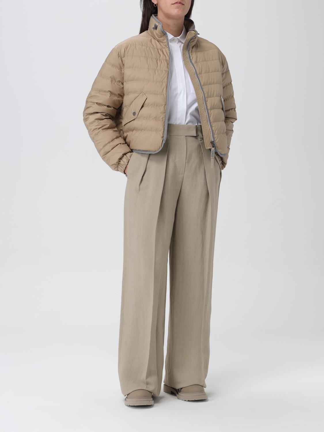 Brunello Cucinelli Trousers in Viscose and Linen - Beige