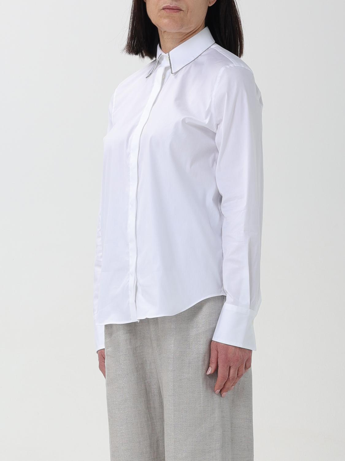 BRUNELLO CUCINELLI SHIRT: Shirt woman Brunello Cucinelli, White - Img 4