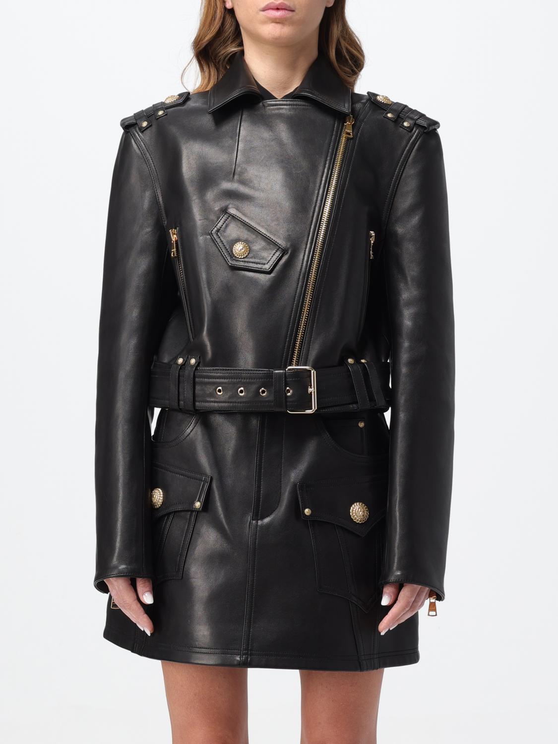BALMAIN: Jacket woman - Black | Balmain jacket CF1TD205LC62