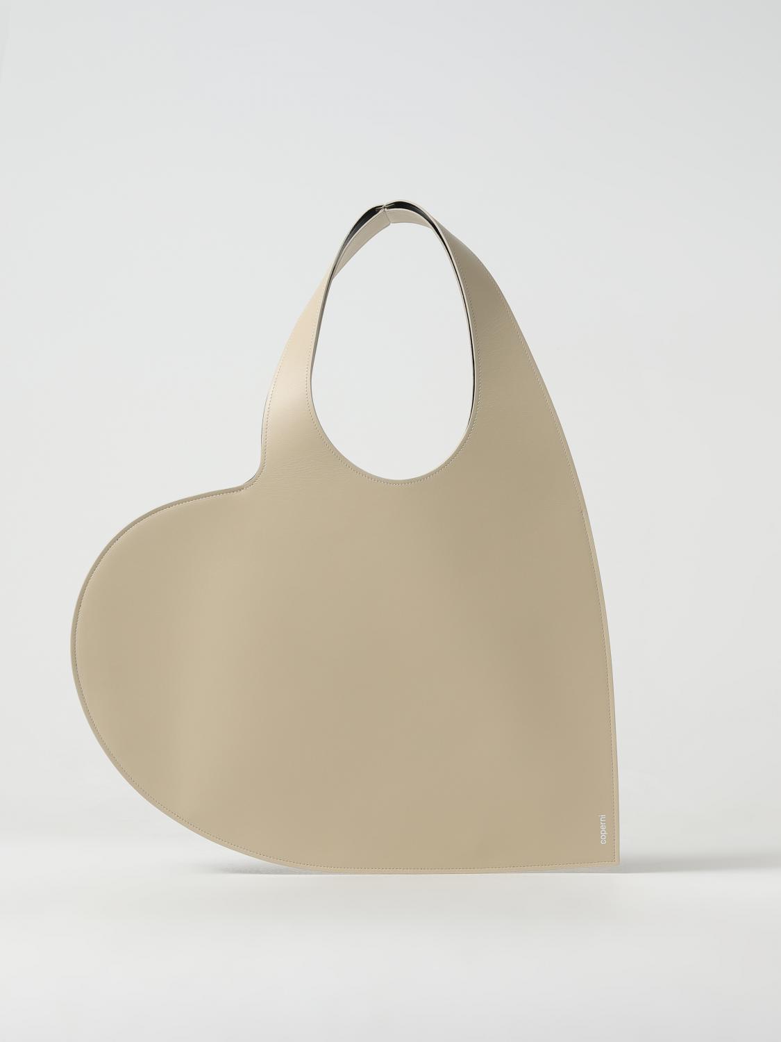COPERNI BORSA TOTE: Borsa Heart Coperni in pelle, Sabbia - Img 1