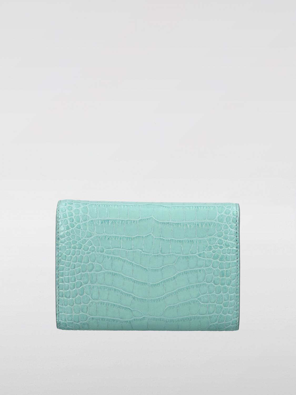 TOM FORD BORSA MINI: Clutch Tom Ford in pelle stampa cocco, Turchese - Img 2