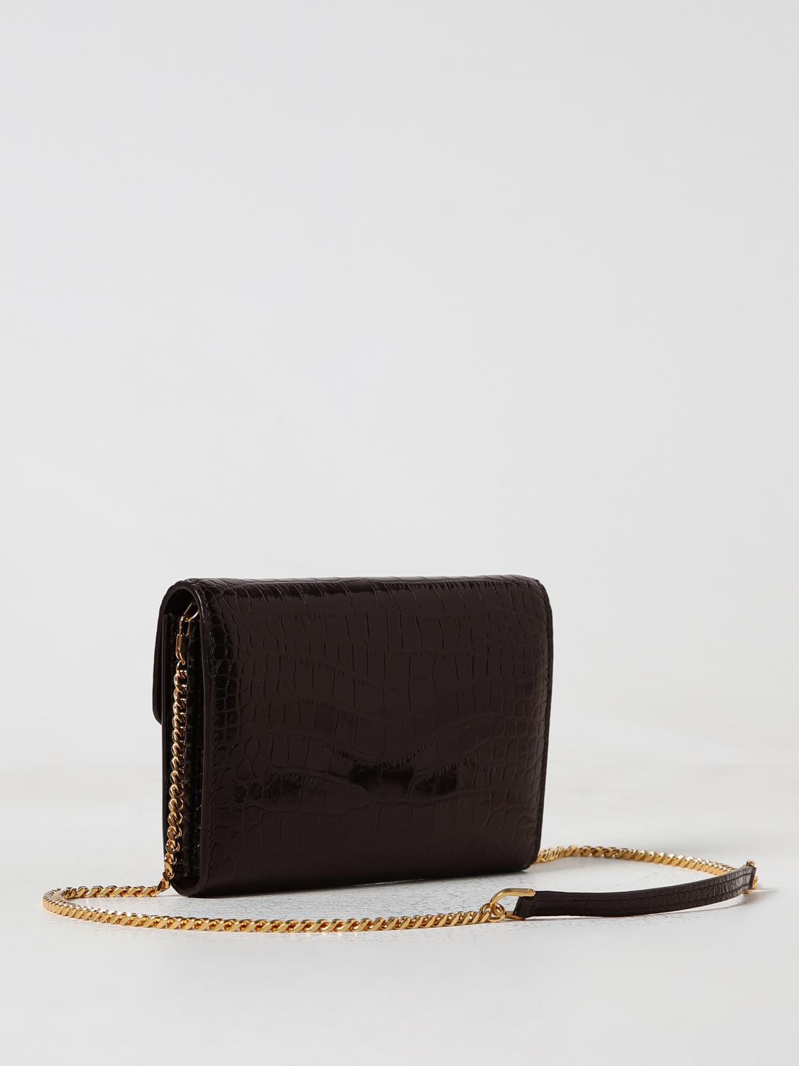 TOM FORD BORSA MINI: Clutch Tom Ford in pelle stampa cocco, Marrone - Img 2