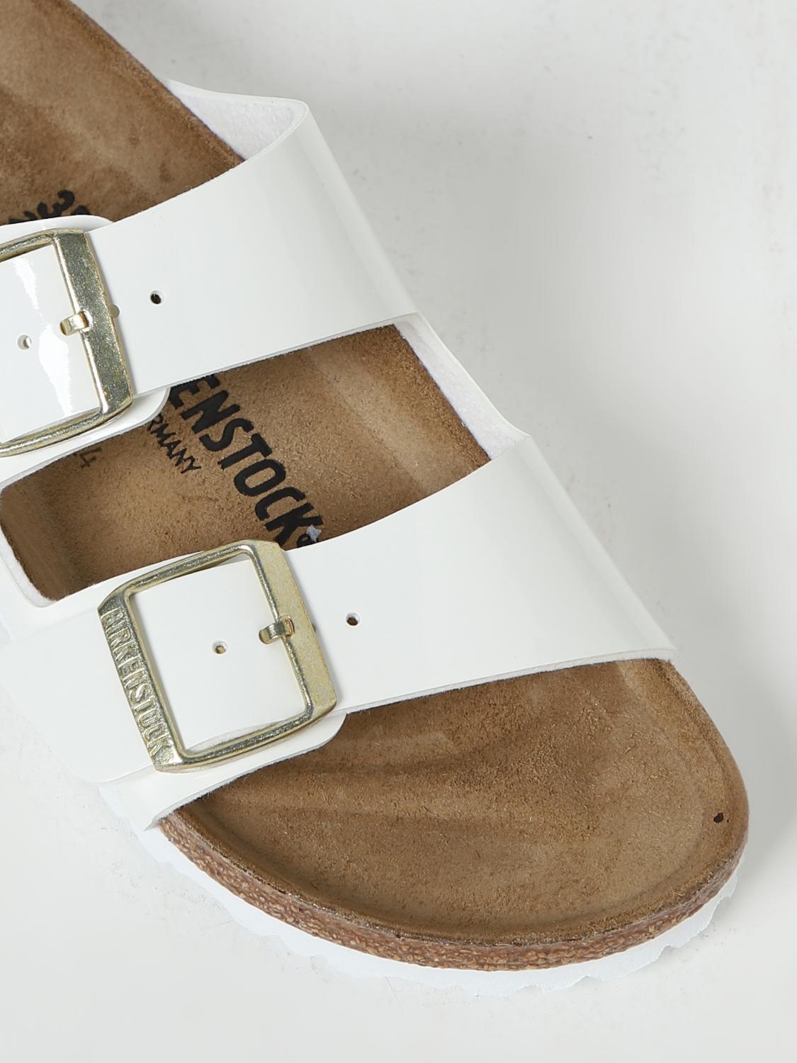 BIRKENSTOCK FLAT SANDAL: Shoes woman Birkenstock, White - Img 4