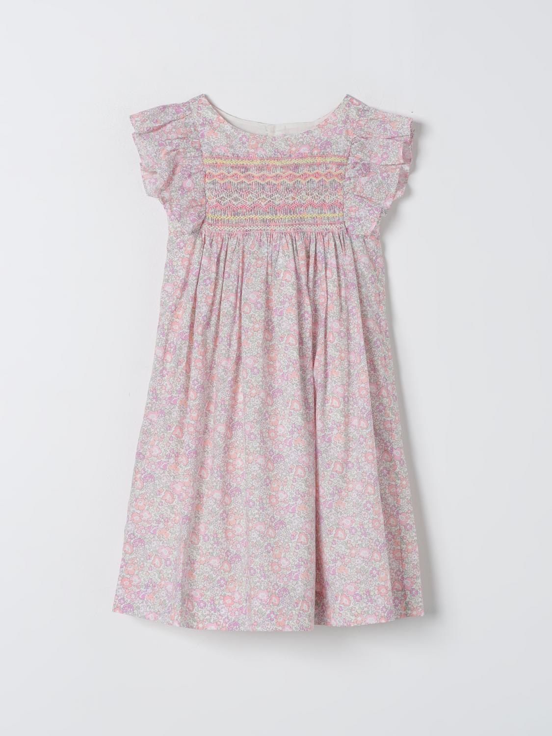 bonpoint pink dress New BONPOINT Girls FLORAL PRINT COTTON DRESS - PINK Size 14