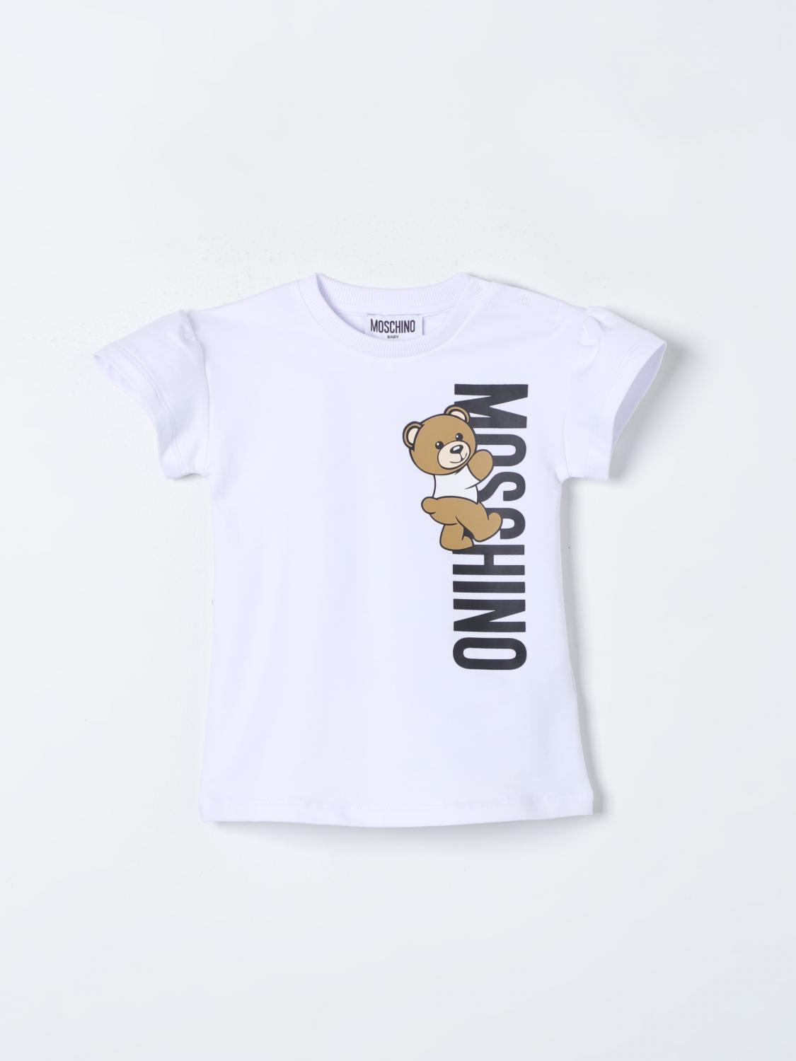 MOSCHINO BARBOTEUSE: Robe enfant Moschino Baby, Blanc - Img 1