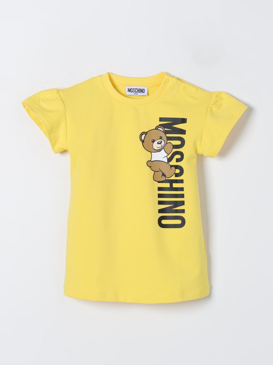 MOSCHINO BARBOTEUSE: Robe enfant Moschino Baby, Jaune - Img 1