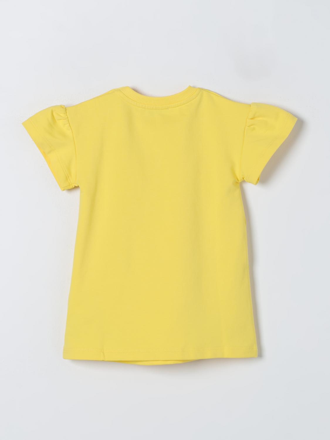 MOSCHINO BARBOTEUSE: Robe enfant Moschino Baby, Jaune - Img 2