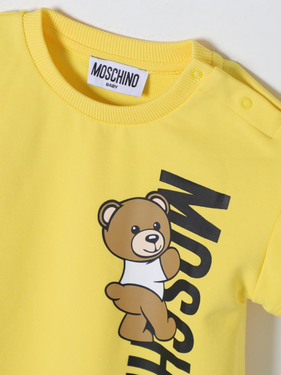 MOSCHINO BARBOTEUSE: Robe enfant Moschino Baby, Jaune - Img 3