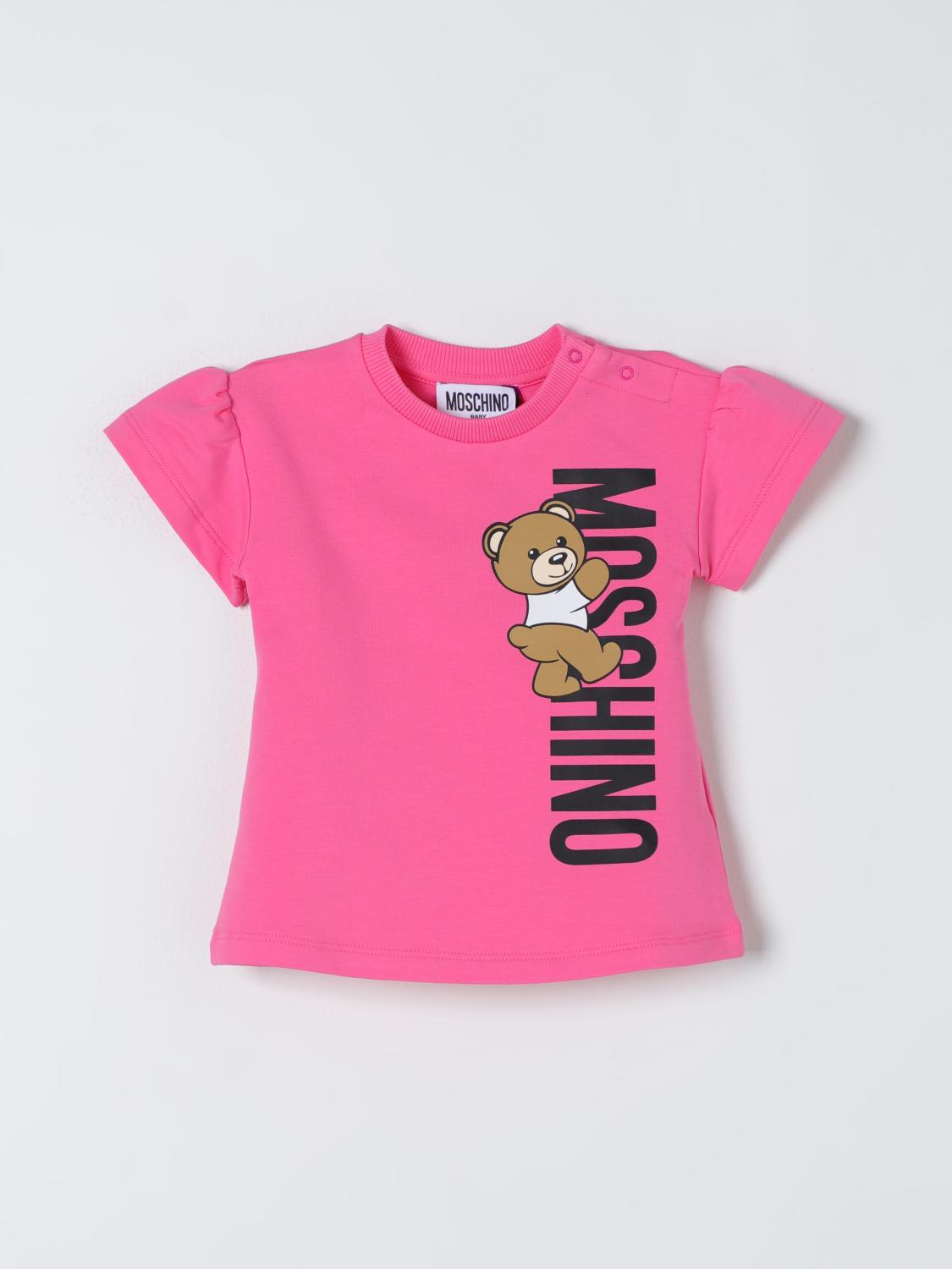 MOSCHINO BARBOTEUSE: Robe enfant Moschino Baby, Fuchsia - Img 1