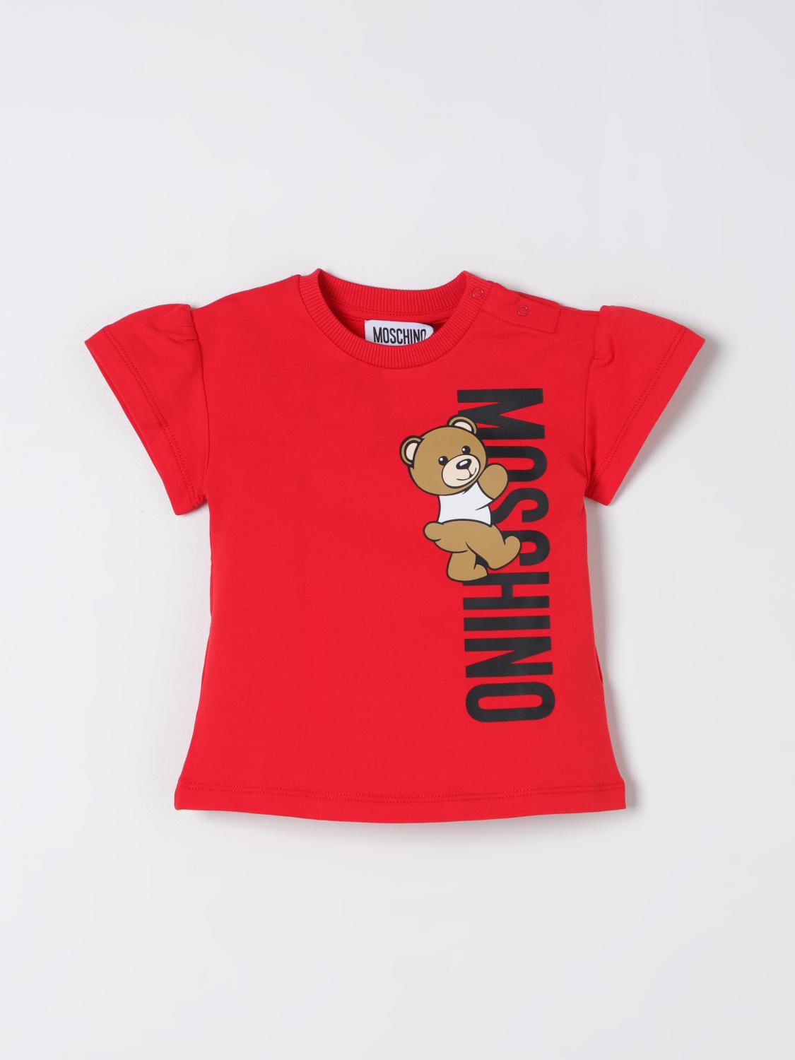MOSCHINO BARBOTEUSE: Robe enfant Moschino Baby, Rouge - Img 1
