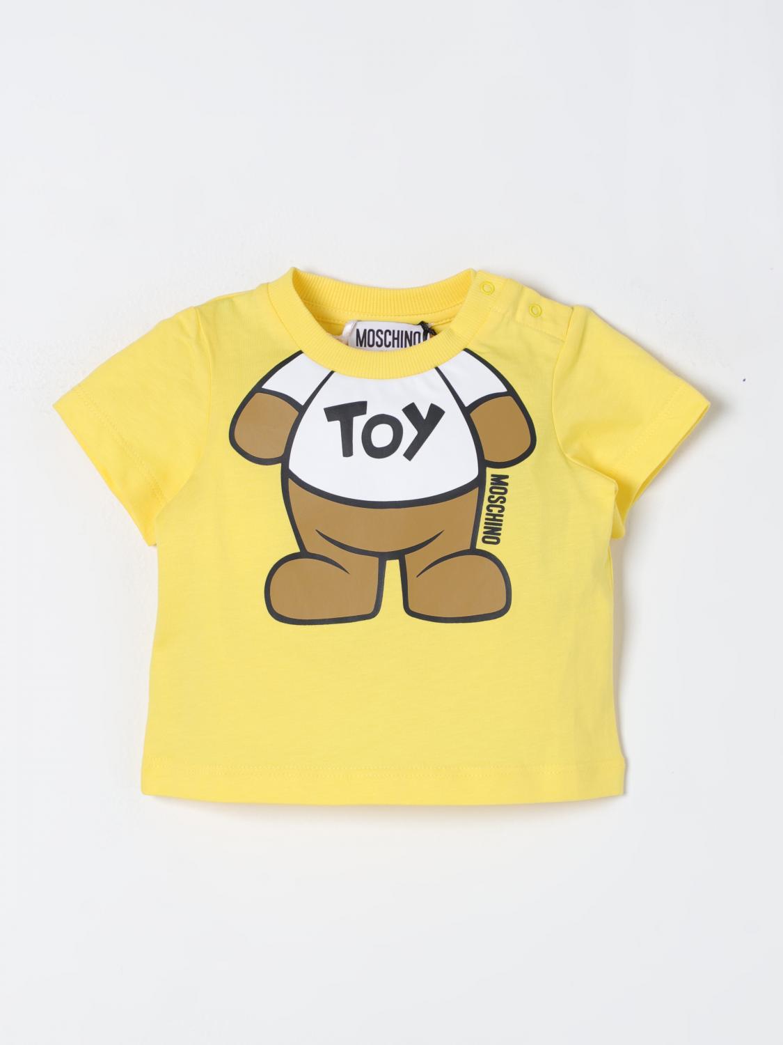 MOSCHINO T-SHIRT: T-shirt kids Moschino Baby, Yellow - Img 1