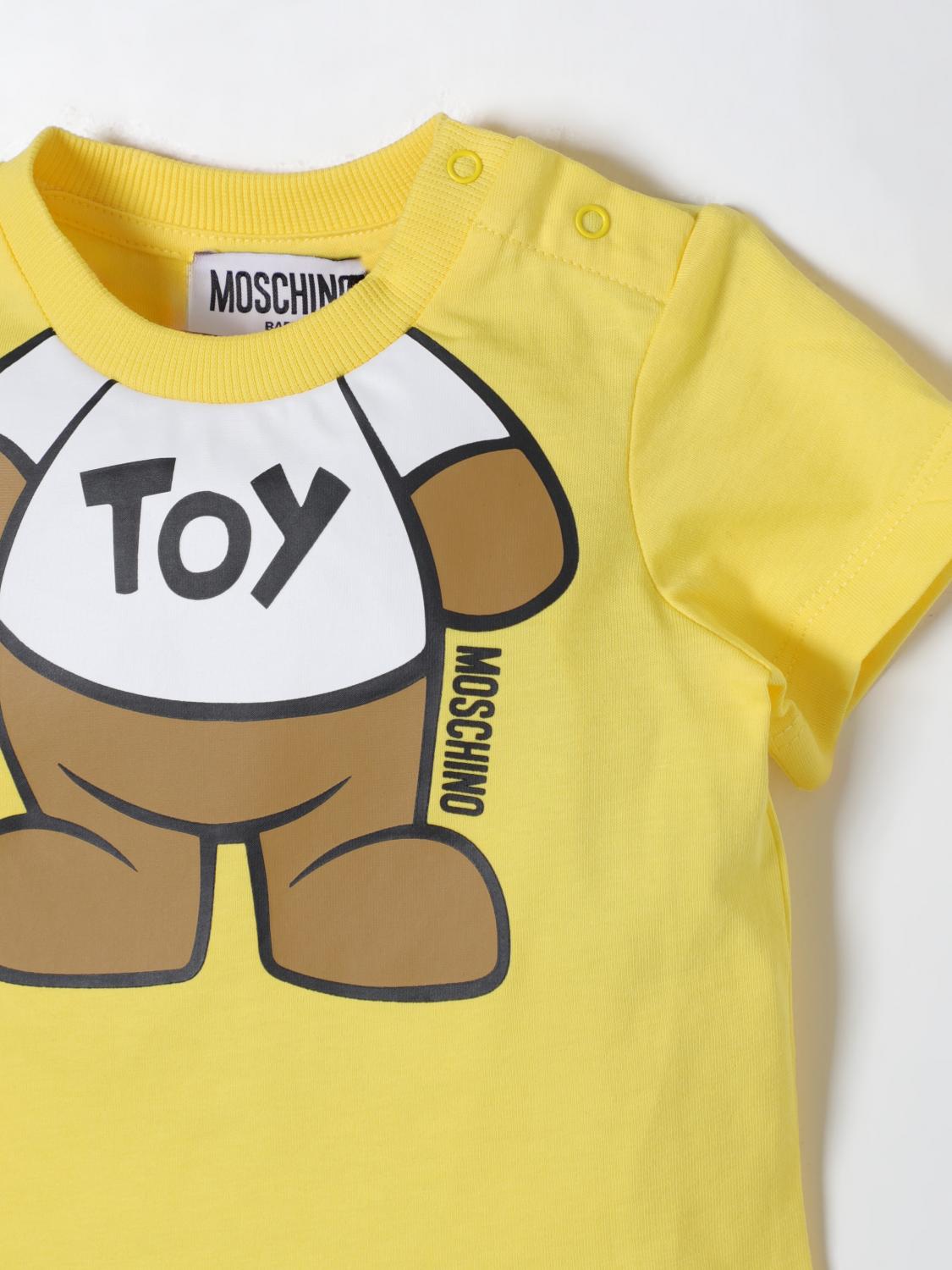 MOSCHINO T-SHIRT: T-shirt kids Moschino Baby, Yellow - Img 3