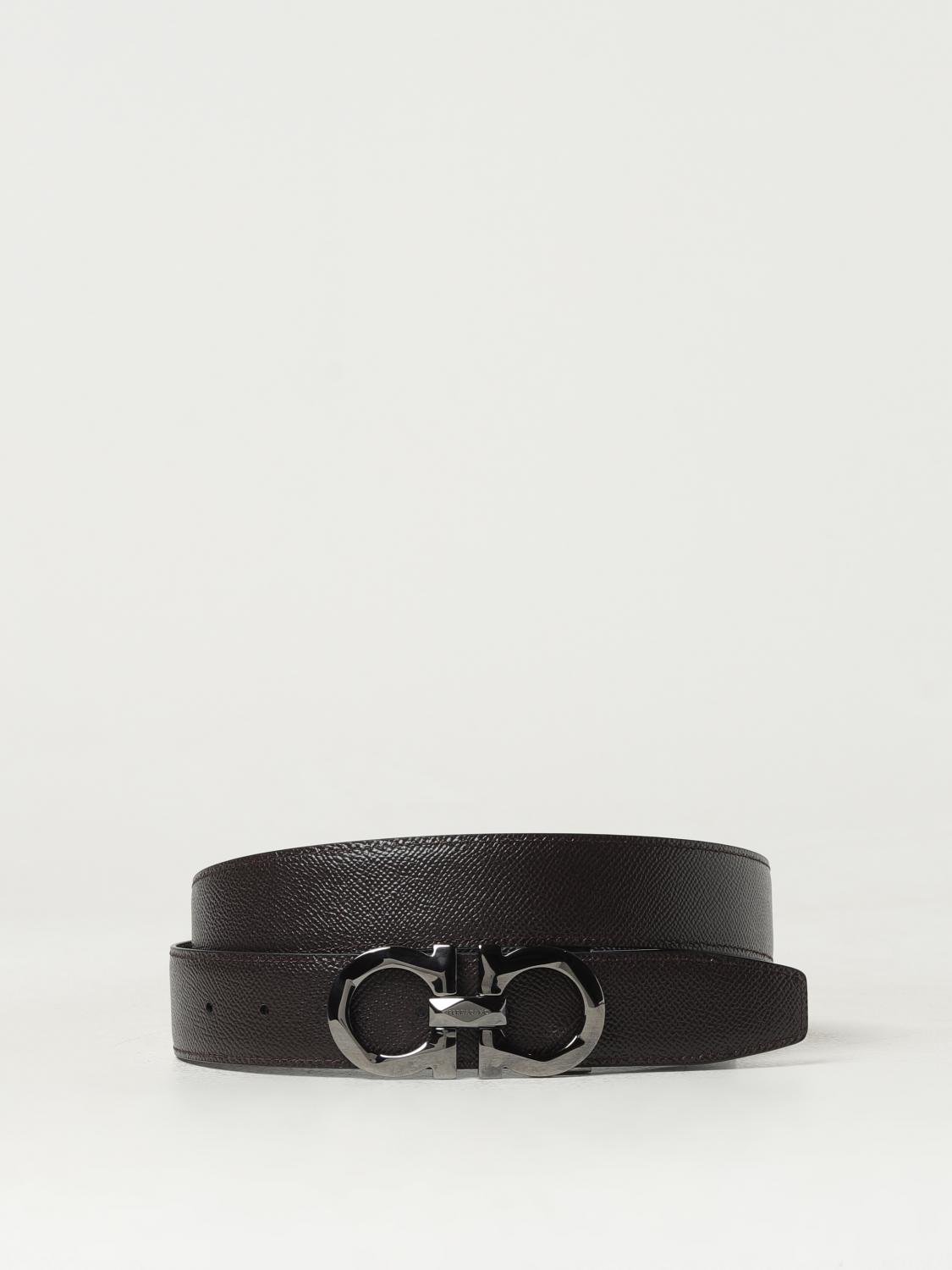 FERRAGAMO GÜRTEL: Gancini Wendegürtel Ferragamo aus genarbtem Leder, Schwarz - Img 2
