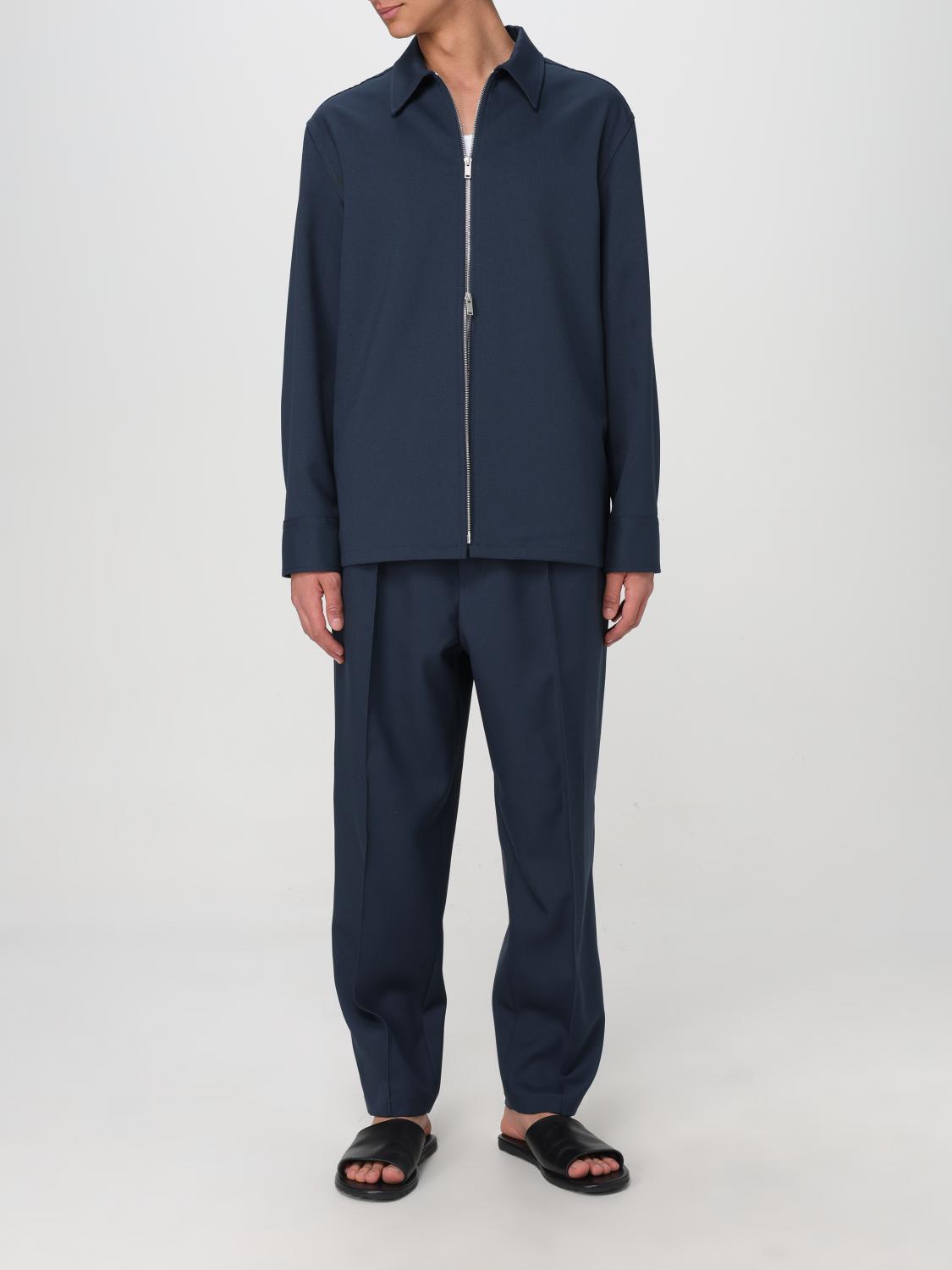 JIL SANDER GIACCA: Camicia con zip Jil Sander, Blue 1 - Img 2