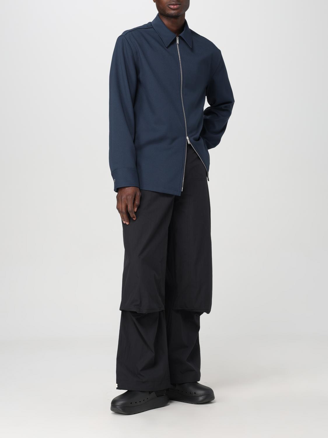JIL SANDER GIACCA: Camicia con zip Jil Sander, Blue 2 - Img 2