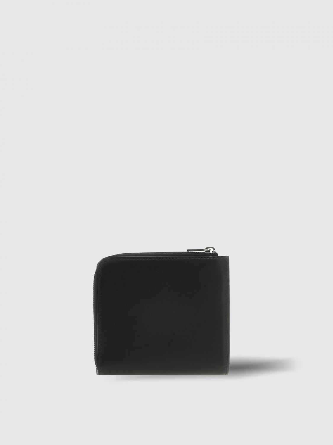 JIL SANDER WALLET: Jil Sander Credit Card Holder in Leather, Black - Img 2
