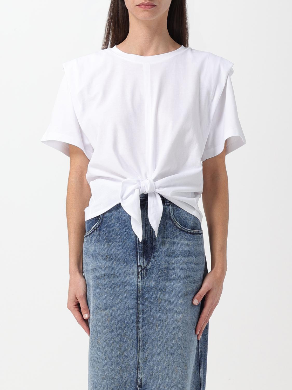 Tシャツ・カットソー ISABEL MARANT Women Tops A1N41I TS0041FA 20WH WHITE Zelitos Tee-Shirt Woman white | ISABEL MARANT Official