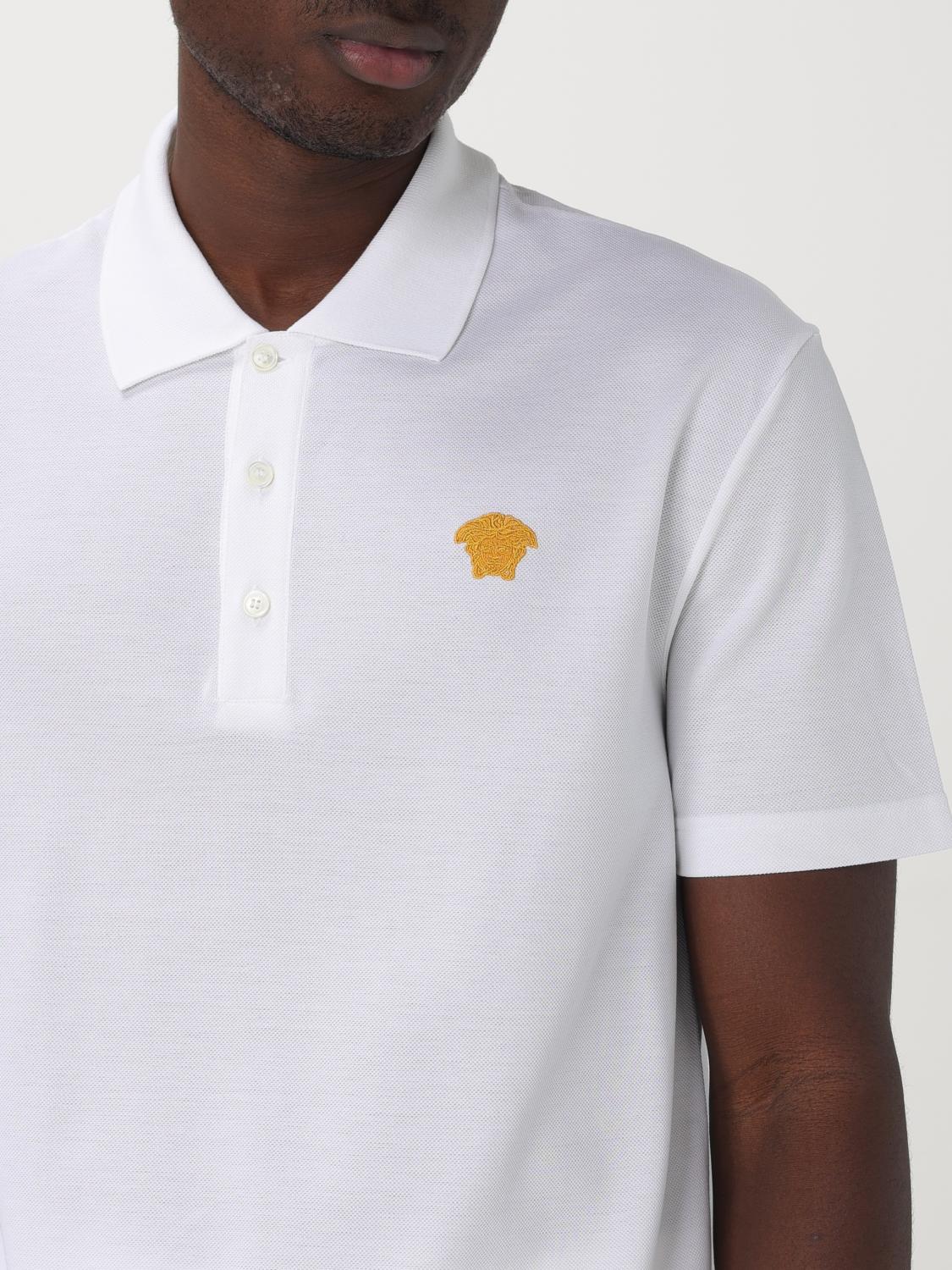 VERSACE：ポロシャツ メンズ - ホワイト | GIGLIO.COMオンラインの