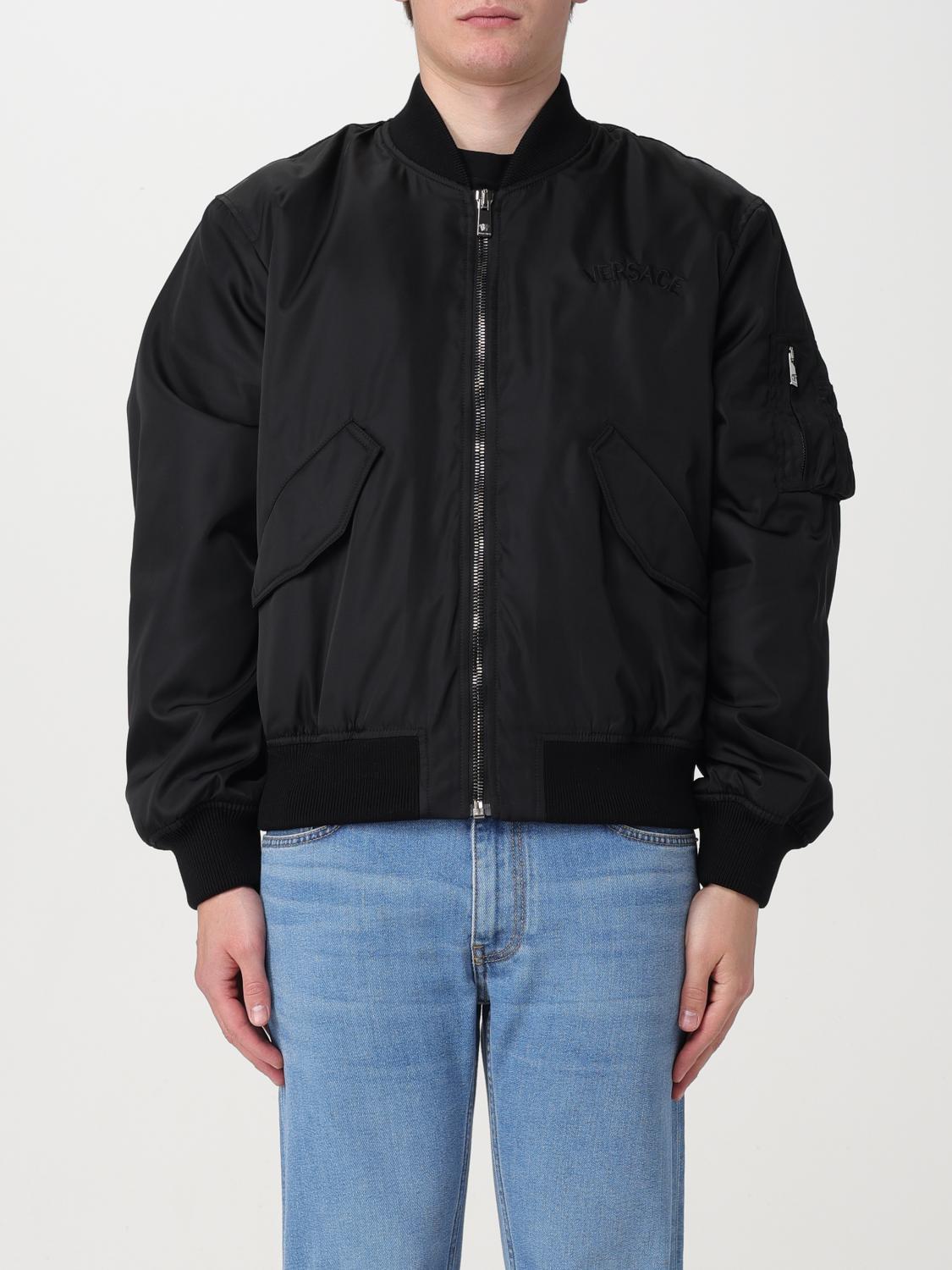s*)様 激レア！！！　VERSACE GIANNI MA1 ブルゾン　パーカー Versace Jacket men - Black | 10139291A09848 | GIGLIO.COM